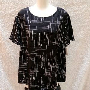 Isabel Maternity black and white blouse
